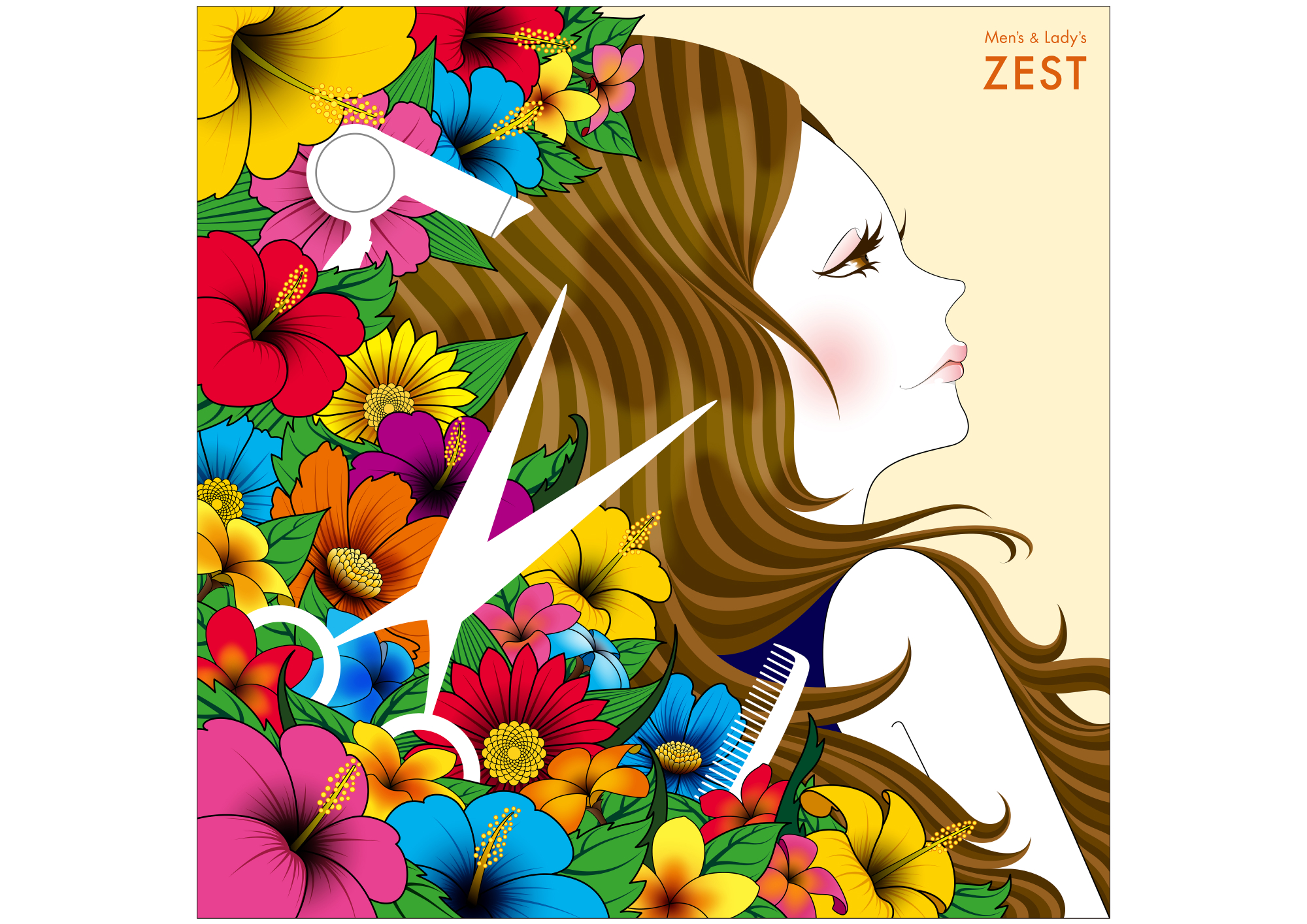 ZEST様/イラスト看板